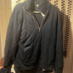 Quilted full length 1/4 zip